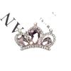 2 pieces of 26 * 36mm Korean style fashionable diamond studded alloy crown accessories DIY hair accessories bow tie snap button