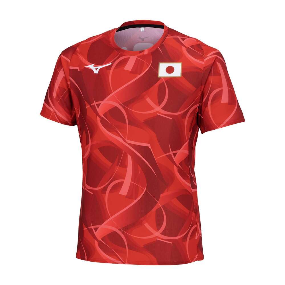 

Single item with JAPAN kids sizes MUGEN GRAPHIC S [Mizuno] logo, player-linked, unisex, available, 32MABPC1, Red,