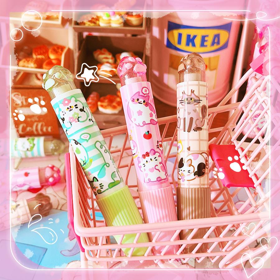 School Teacher Gift Back To School Supplies Aesthetic Cute Stationery Kawaii Object Funny Erasers Cat Rubber Cute Things