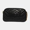 [Pre-Owned] Gucci GG Marmont Small Matelassé Shoulder Bag 'Black' - Good #14GGZK2