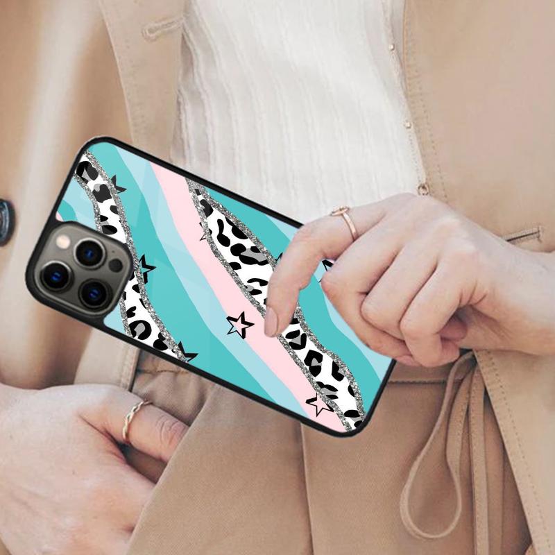 

Patchwork Cheetah Cow Print Magnetic Phone Case For APPLE iPhone 17 Air 16 14 13 12 Pro Max 15 Plus Wireless MagSafe Cover iPhone 13mini