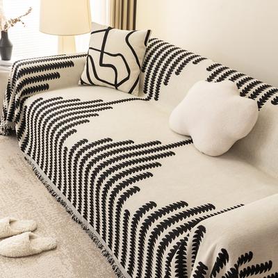 Nordic Minimalist Sofa Slipcover All Season Use Chenille Anti Cat Scratch Sofa Cover Blanket Throw