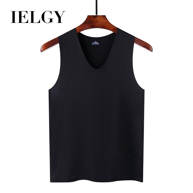 IELGY Atmungsaktive Herren-Weste aus Eisseide für Sport und Fitness