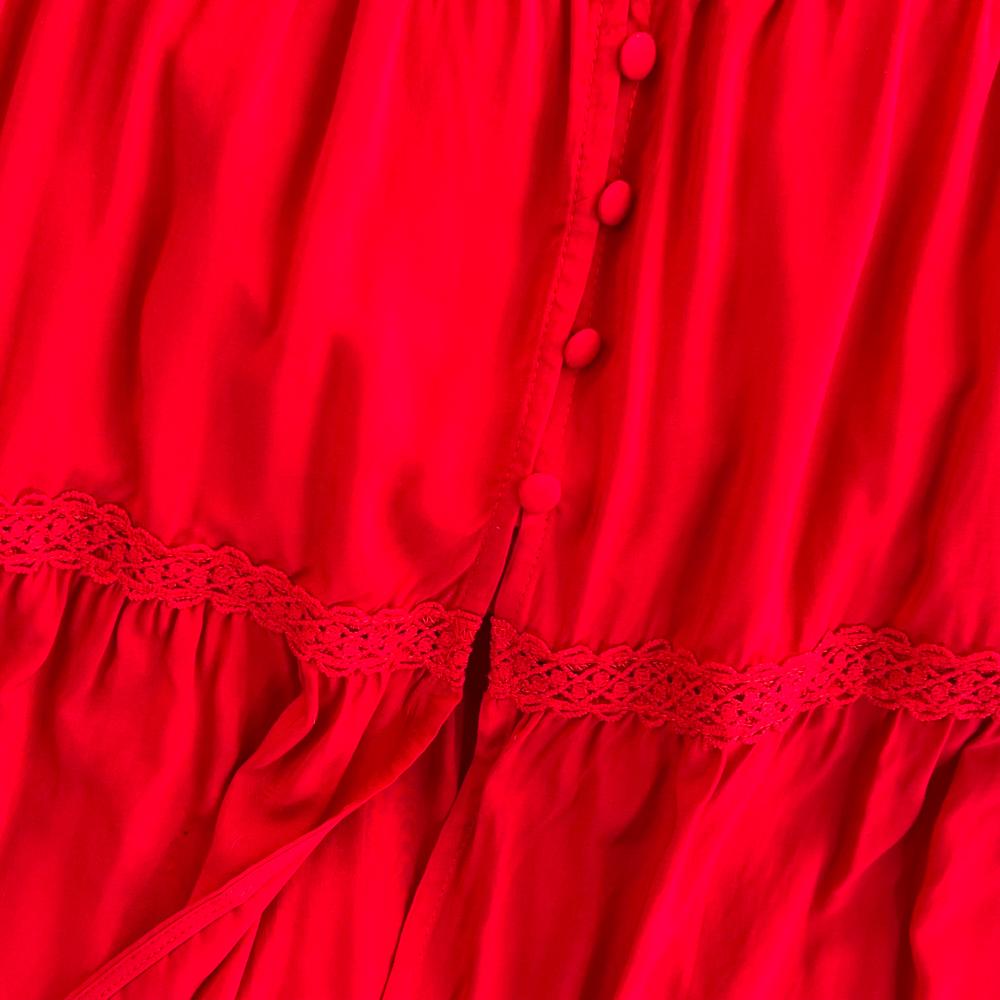 Solide Urlaub V-Ausschnitt Casual Süße Frauen Mode Elegante A-Linie Party Weibliche Chic Vestido Laterne Ärmel Böhmischen Grünen Kleid