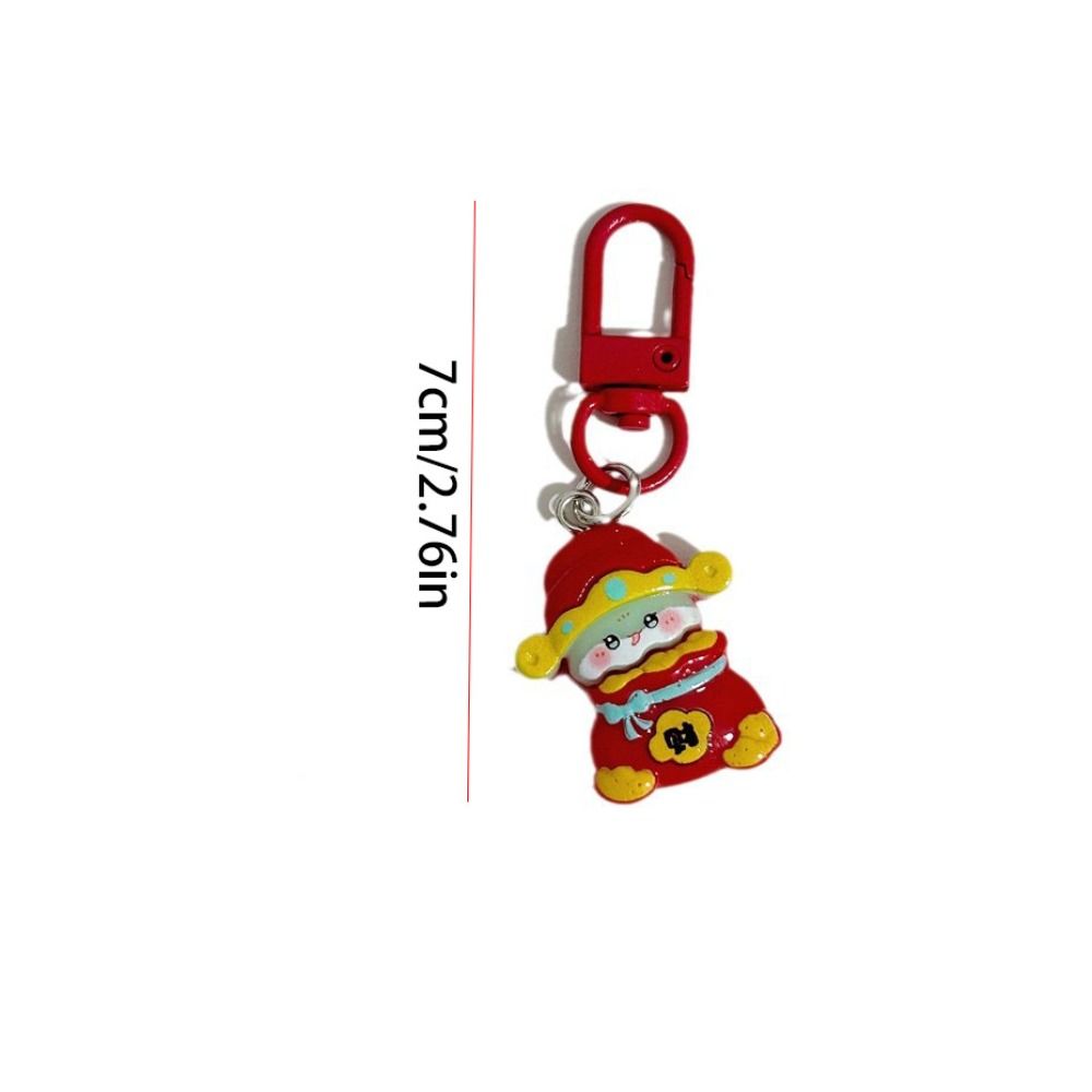 Lucky Snake Keychain God of Wealth Snake Key Ring Creative 2025 New Year Pendant  Ornament