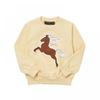 Mini Rodini 2272015523  Horses Sp Sweatshirt  Horse Print Kids Sweatshirt