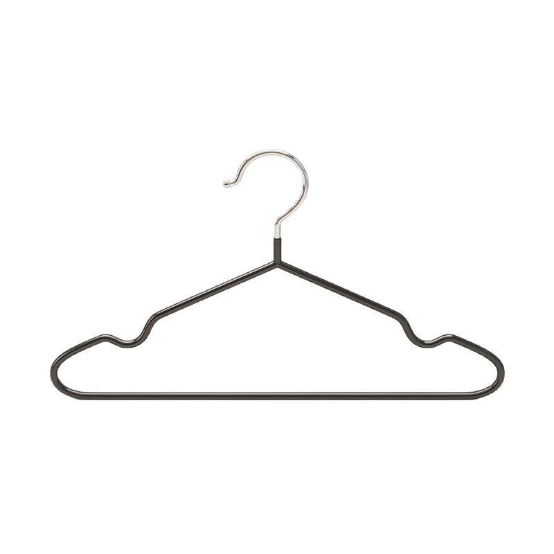 Langlebiger Anti-Rutsch-Kleiderbügel für Erwachsene & Kinder, Dicke Kunststoffbeschichtung, Einfaches Design, Ganzjahresnutzung