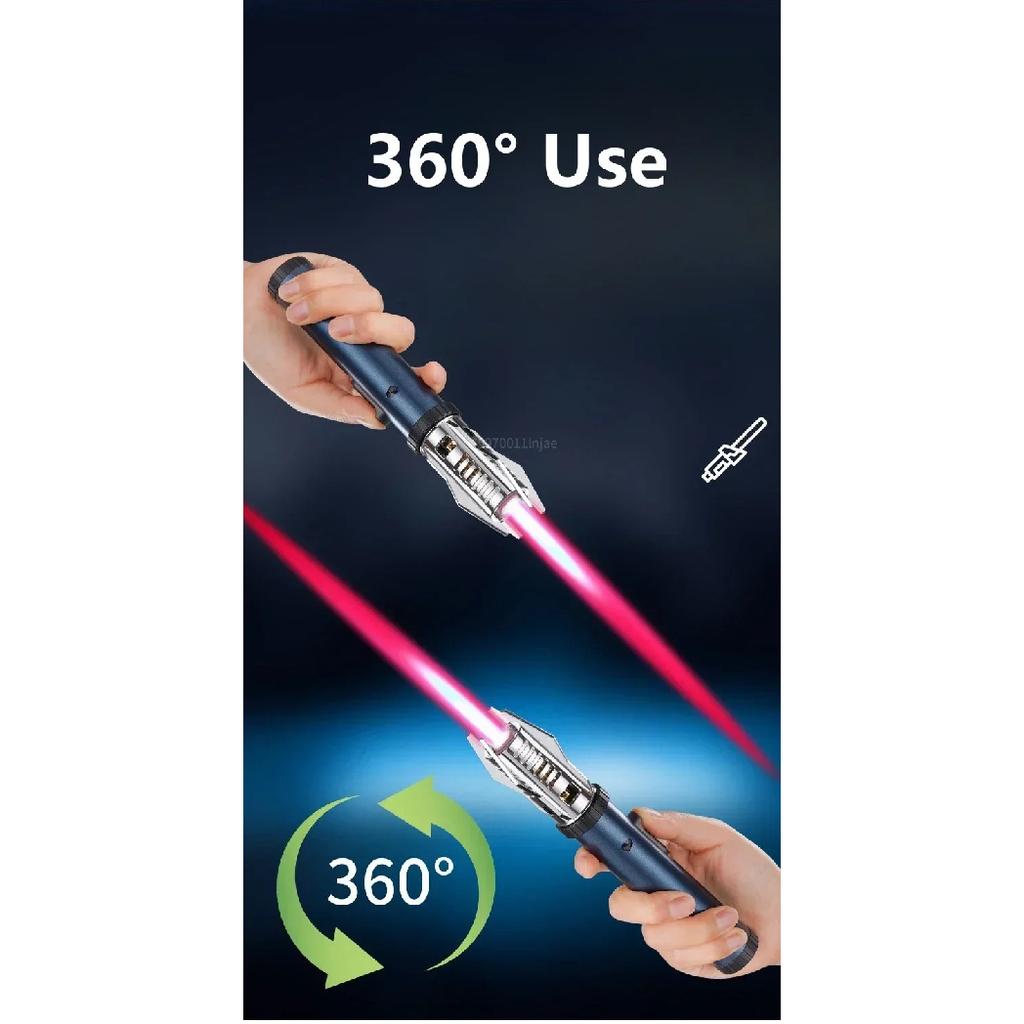 Planet Lightsaber Metal Outdoor Windproof Turbine Torch Jet Lighter BBQ Welding Cigar Tool Butane Gas Lighter 360° Gun