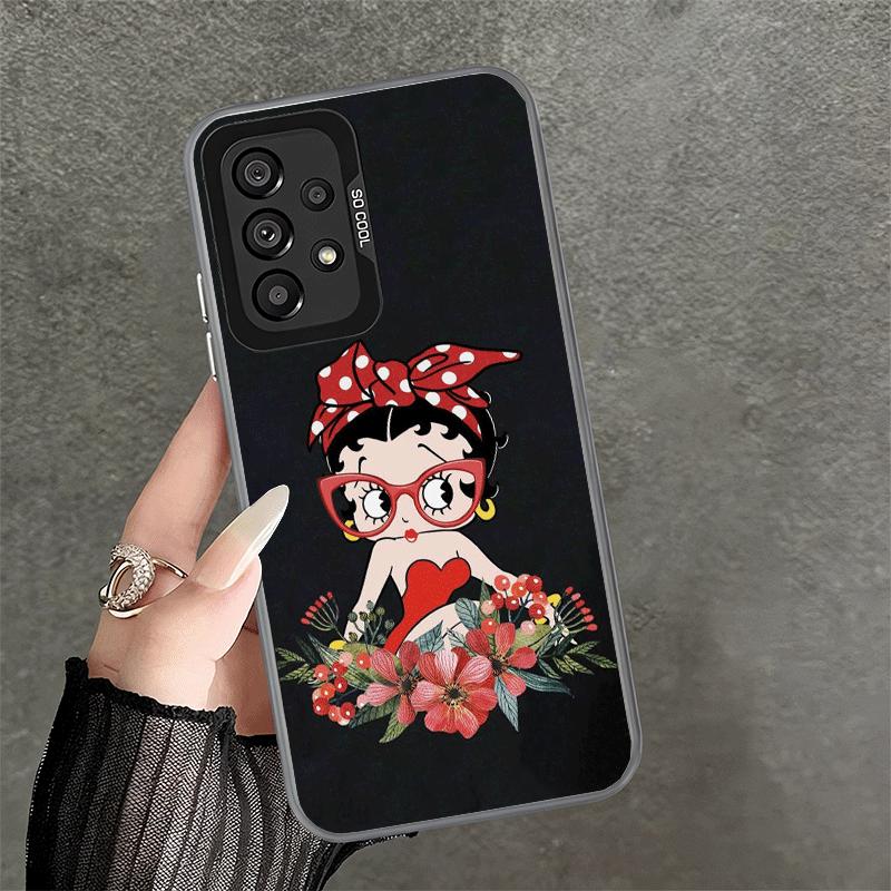 B-Bettys B-Boops Girl Soft Phone Case for Samsung A17 A16 A15 A14 A13 A57 A56 A55 A54 A53 A37 A36 A35 A34 A33 A26 A25 A24 A23 A5