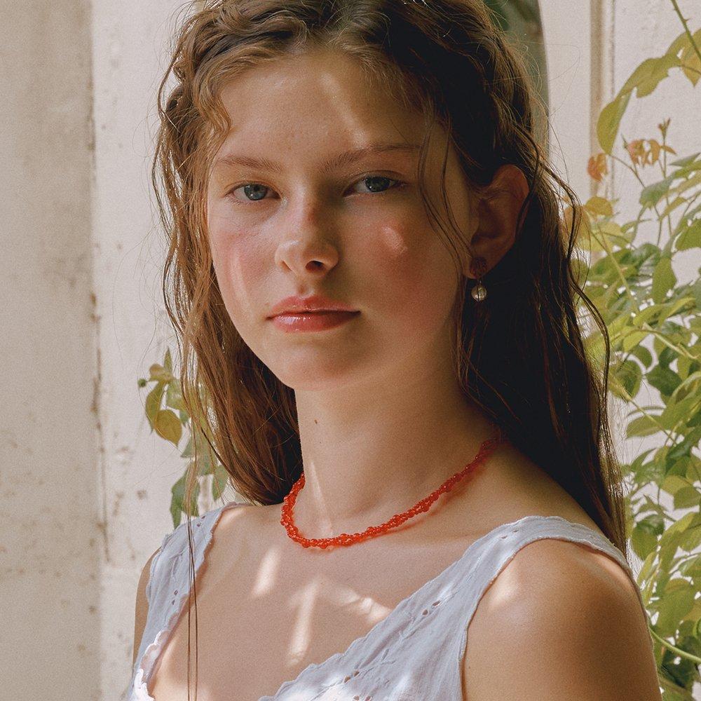 [Vintage Hollywood] Vine Beads Necklace_Vh2435Ne011M