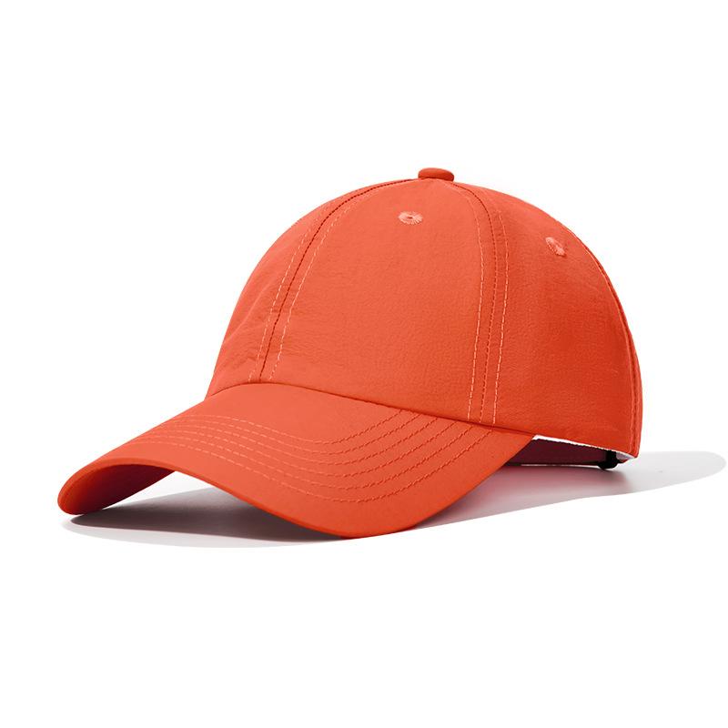 High-grade nylon baseball cap can be printed with embroidered light plate solid color cap hat