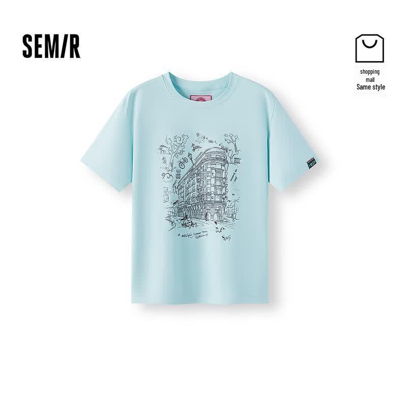 Semir Women s Printed Drop Shoulder T-Shirt XL