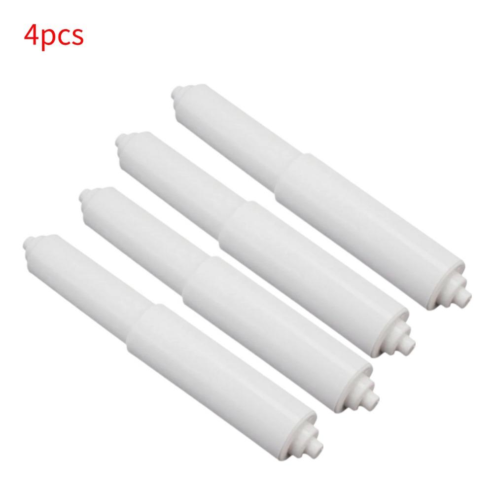 Replacement Toilet Roll Paper Shaft White Toilet Roll Holder Roller Spindle Insert Spring For Bathroom Toilet Roll Paper Tube