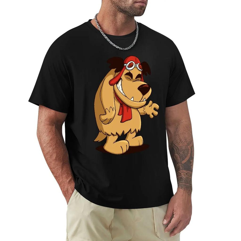 Laughing Muttley Humor Anime T Shirt Harajuku Short Sleeve T-shirt 100% Cotton Graphics Tshirt Tops