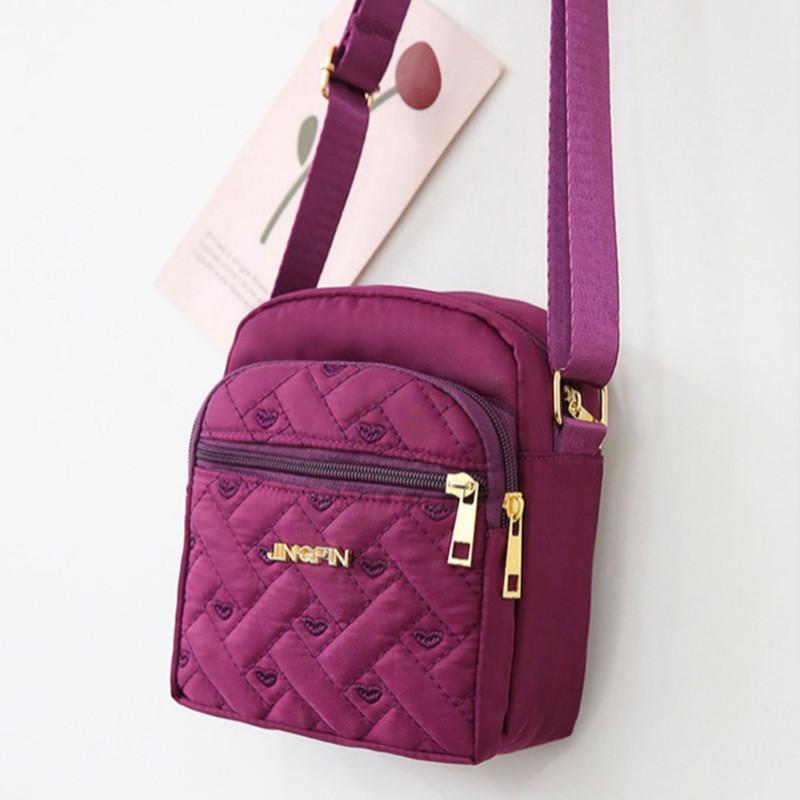 Oxford Fabric Small Shoulder Bag For Women With Zipper Closure For Daily Use