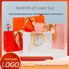 Customizable Bowknot Paper Tote for Gifts, Clothing & Cosmetics