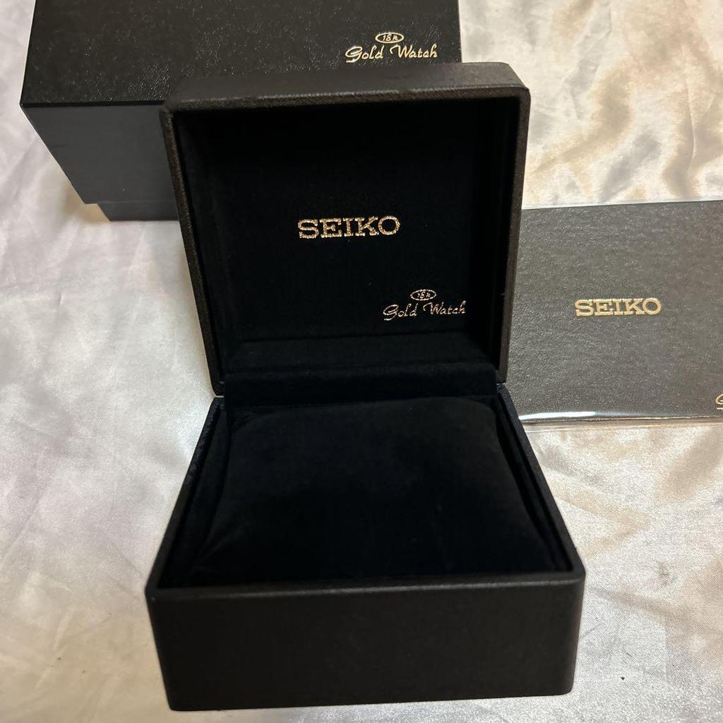 [USED] Seiko Gold Watch Wristwatch Empty Box