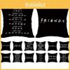 Show Friends Tv Pillowcase Throw Pillow Sofa Cushion Cover Merchandise Bedding