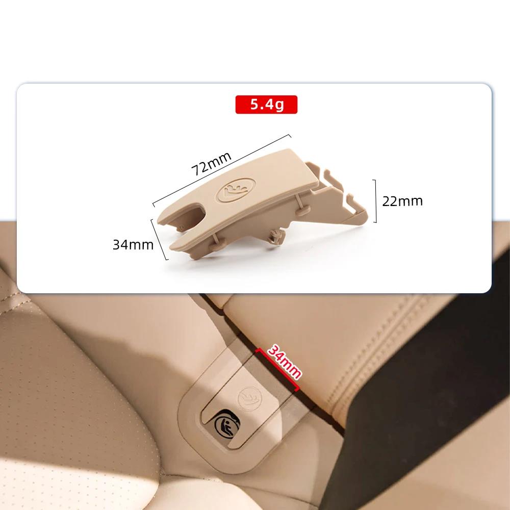 For Porsche Macan 2014-2026 Car Rear Child Seat Trim Buckle Rear Safety Seat ISOfIX Cover Seat Belt Buckle Trim Cover