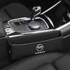 CFEUGT1 Leather Car Seat Gap Organizer Multifunction Storage Pocket For Nissan J10 X-Trail Qashqai Juke Leaf Micra NOTE Patrol Pulsar