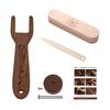 Tailors Clapper Set Quilters Pressing Seam Flattening with Seam Roller, Point Turner Sewing Tool Tailors Hams for Sewing