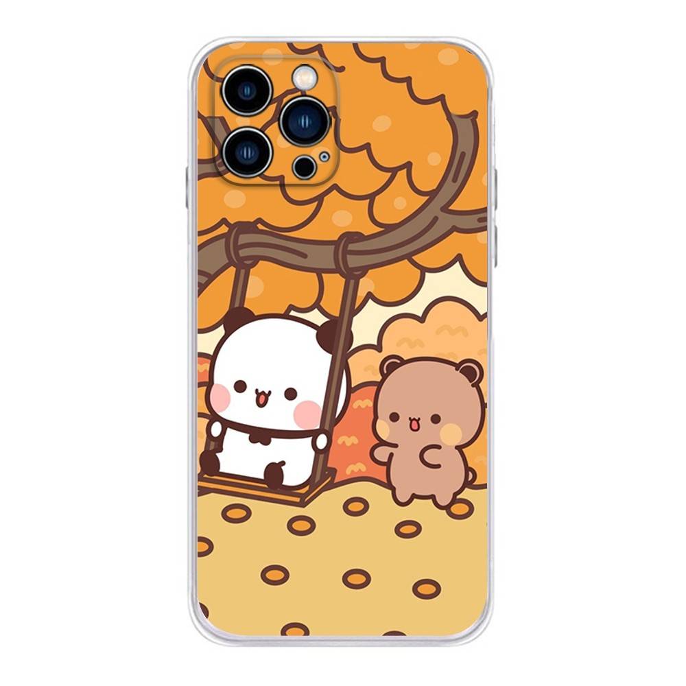 

Cute BuBu D-DuDu Phone Case For iPhone 17 16,15,14,13,12,11 Plus,Pro,Max,XR,Plus,E,Mini Transparent Soft Cover iPhone13PRO