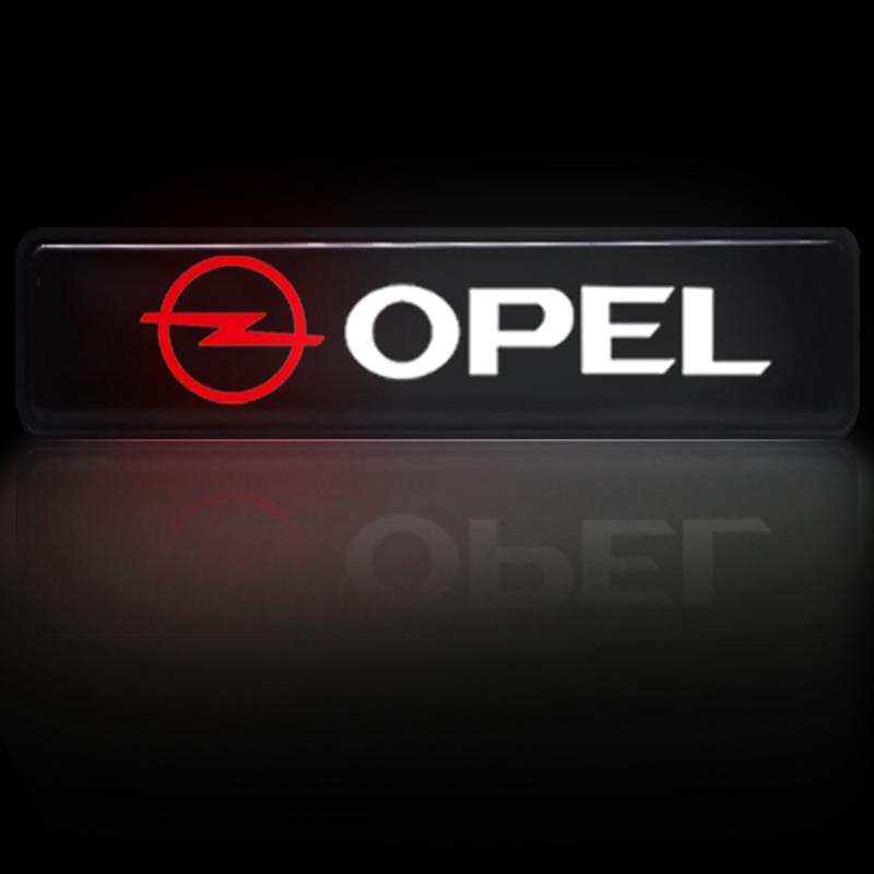Car Front Grille Sticker Badge Head Grill R LINE Emblem LED Light For Opel Insignia Astra H G J Antara Vectra Vivaro Corsa C D Zafira B Car Styling