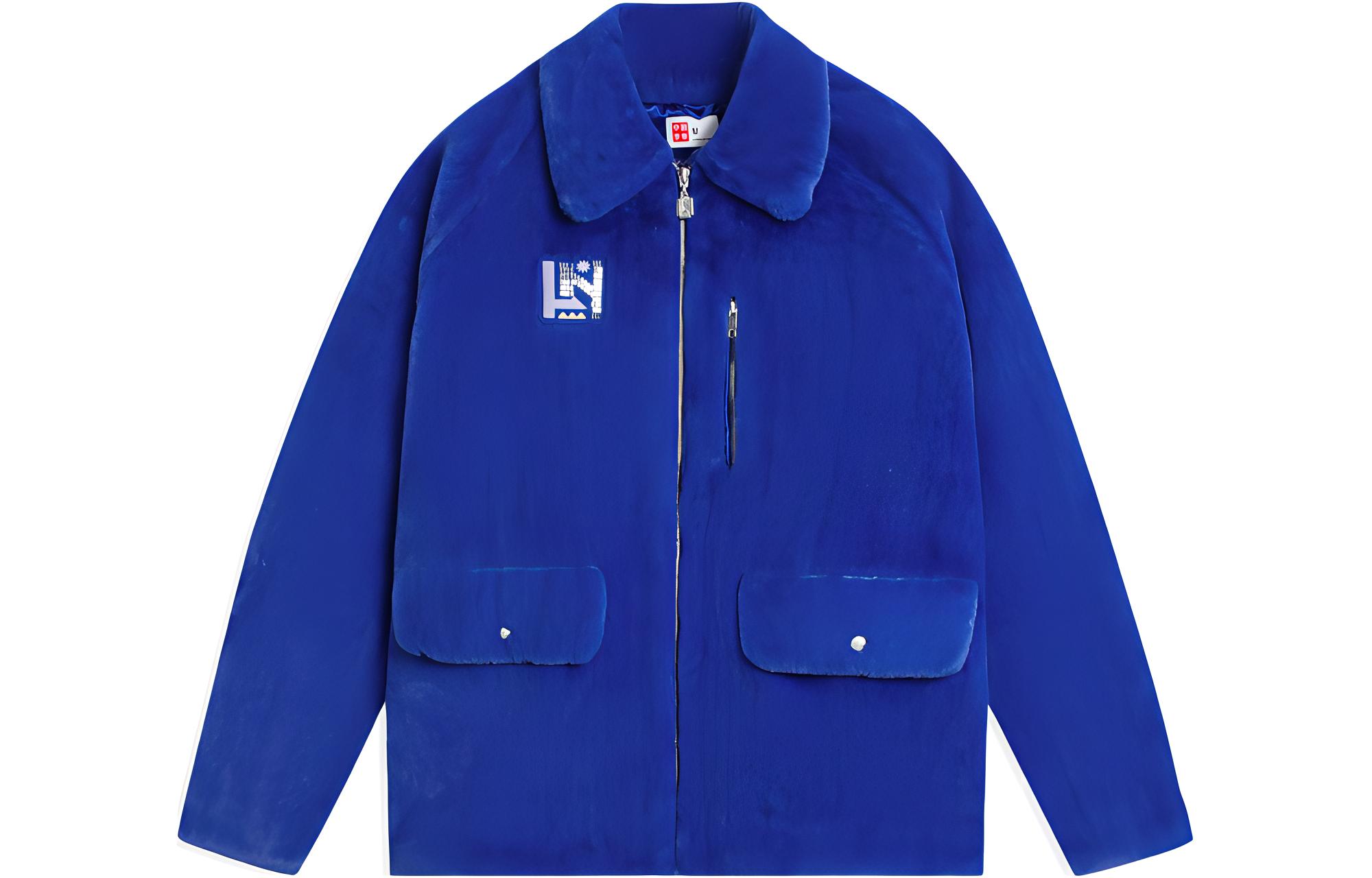 Li Ning Velvet Jackets Women s Bright Blue Lapel Moderate AFDSB44-1 L