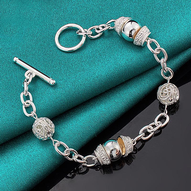 Charming Bead Bracelet Party Gift Silver Fashion Jewelry