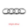 4 Ring For q2 A3 A4 A5 A6 A7 Q2 Q3 Q5 Q8 TT Sline ABS Car Hood Front Bonnet Grill Rear Trunk Emblem  Sticker Decal Logo Badge