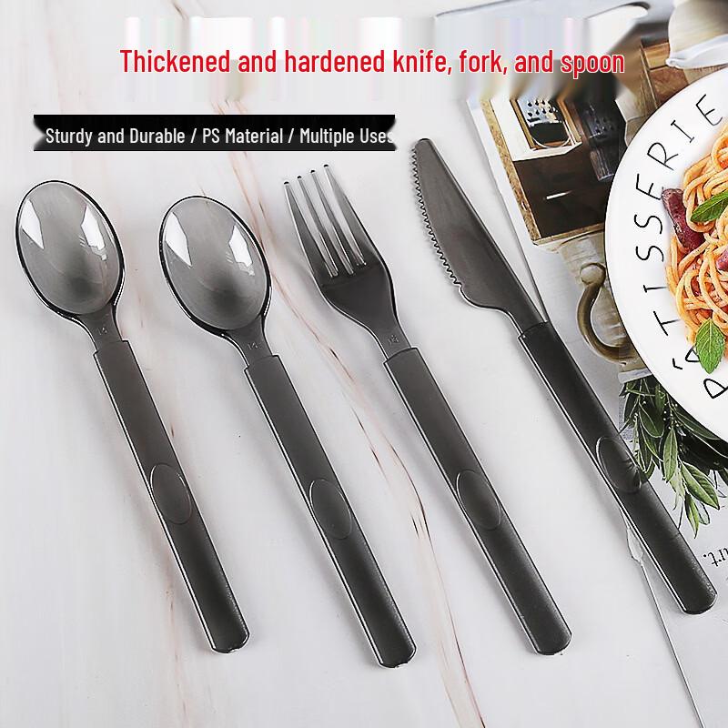 COFLYEE Disposable American Style Plastic Cutlery