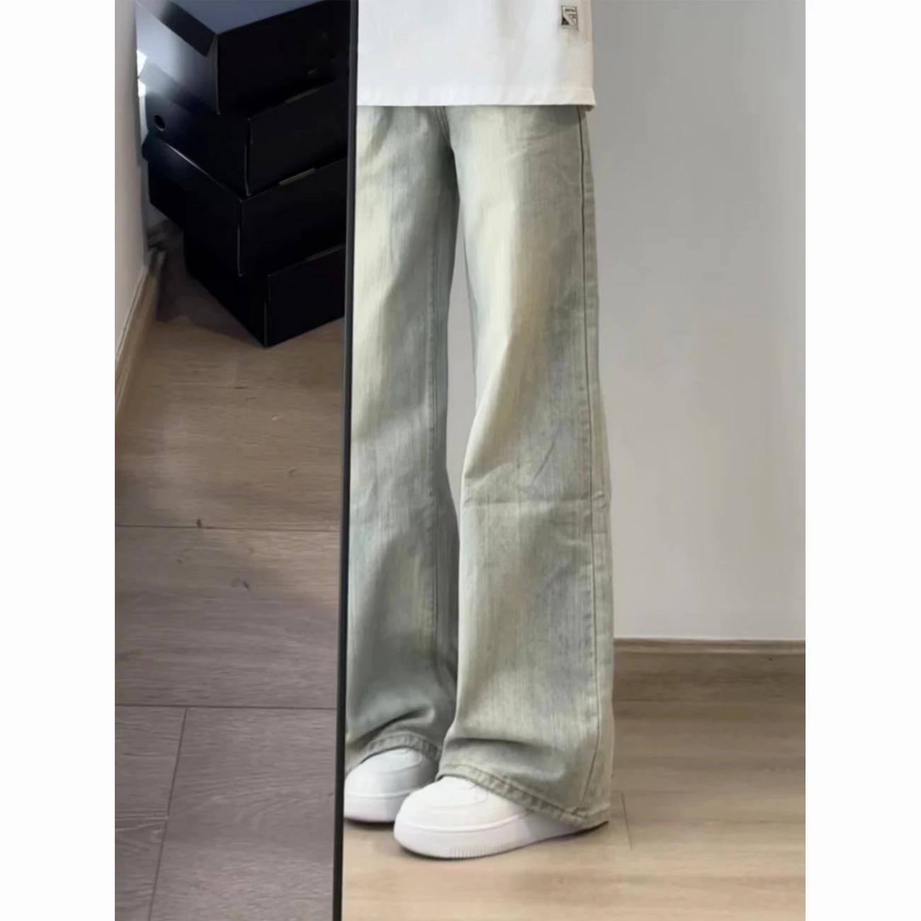 

Women s High Waist Loose Slimming Jeans - Spring/Summer Straight Leg, Washed Narrow Leg, Wide Leg, Floor Length S (85-98 lbs)