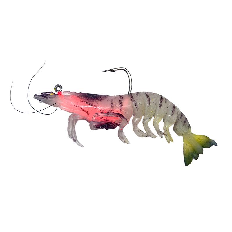 

Multi-Section Soft Shrimp Lure for Freshwater & Sea Fishing: Ideal for Bass, Mackerel, Grouper, Mandarin Fish, and Culter.