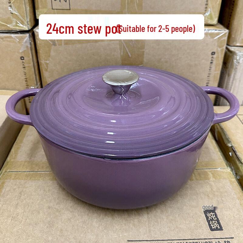 Nordic Enameled Cast Iron Soup Pot
