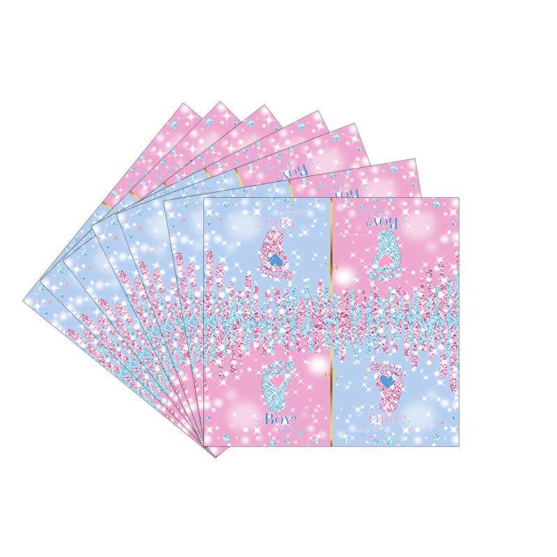 Набір для вечірки-визначення статі дитини (Хлопчик чи Дівчинка), Одноразові паперові тарілки та стаканчики, Скатертини з захистом від опіків, Оформлення тематичного простору