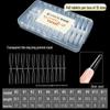 Ultra-Thin Frosted Nail Stickers: Full & Half Styles, Traceless, Extra Long, No Grinding Needed