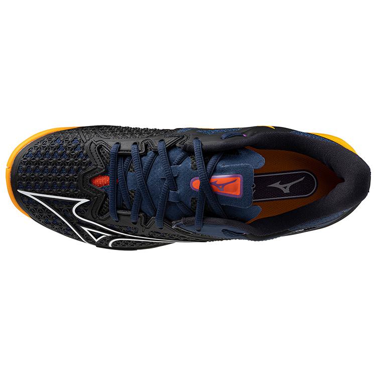 Mizuno Wave Exceed Tour 6 Anti Slip Wear Resistant Low Top Tennis Shoes Unisex Dark Blue Mizuno 61GA247011