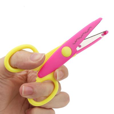 6 Pcs Colorful Plastic Kids Album Hand   Paper Decor   Cutting Scissors   Tool