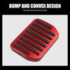 cerfioo Car Foot Pedal Pad Replacement Alloy Brushed + Rubber