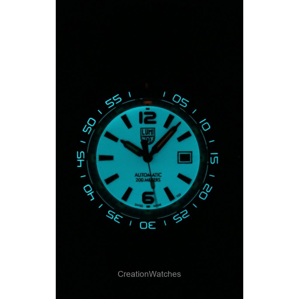 Luminox Pacific Diver Midnight Mariner Rubber Strap White Dial Automatic XS.3101.H 200M Men's Watch