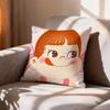 CUTE MMilky Peko Chan  Pillow Case Pattern Printed Pillowcase For Living Room Sofa Cushion Cover