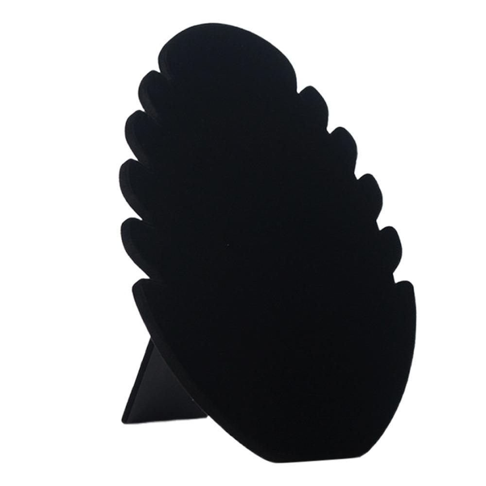 

Складная полка-органайзер для украшений в форме листа, стойка для коллекции украшений, шкатулки для украшений чёрный