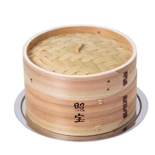 

Teruho Cedar Steamer and Stainless Steel Steamer Steaming Plate Set 18cm