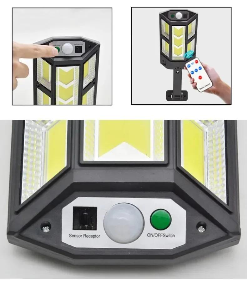 Solar Powered LED Wall Light Outdoor Courtyard Decorative Lights Waterproof Atmosphere Lighting Human Body Sensing Street Lights