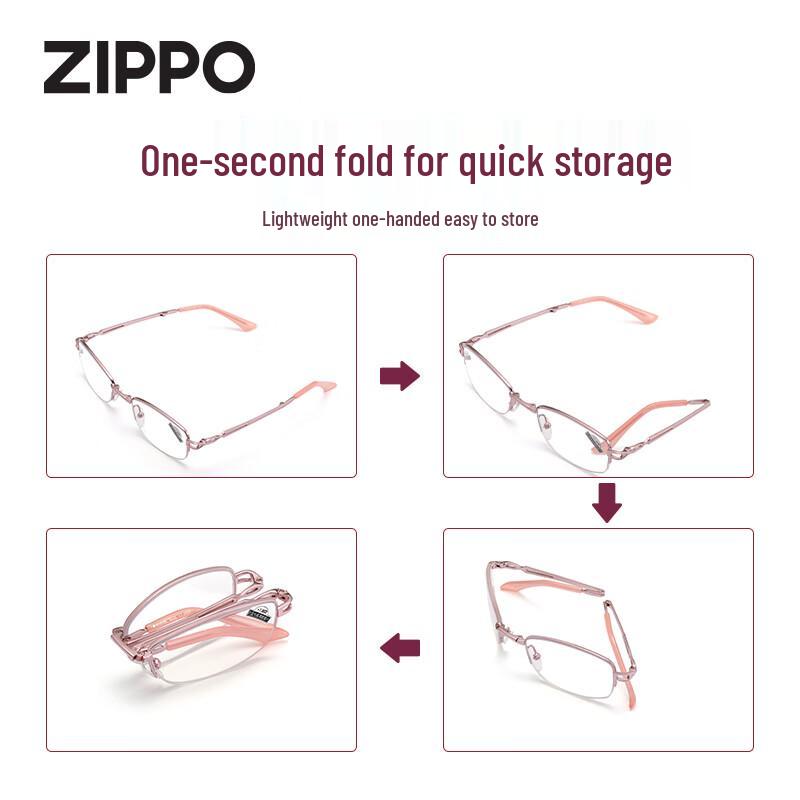 ZIPPO Women s 8106 Folding Anti-Blue Light Reading Glasses 150 Degree