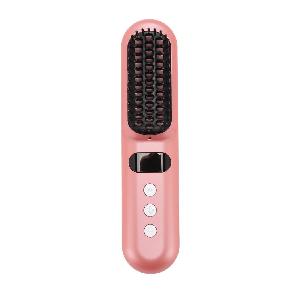 Hair Straightener Brush Cordless 9 Gears Negative Ion Hair Straightening Comb Portable Rechargeable 