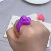 Mode Bunte Bonbonfarbe Fingerring Tier Eidechsenmuster Harzring Persönlichkeitsschmuck Für Unisex Accessoire Geschenk