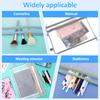 10 Pcs Mesh Zipper Pouch Bag with Handle Double Layer Mesh Zipper Pouch Breathable A4 Zip Bag for Toy Storage and Organization