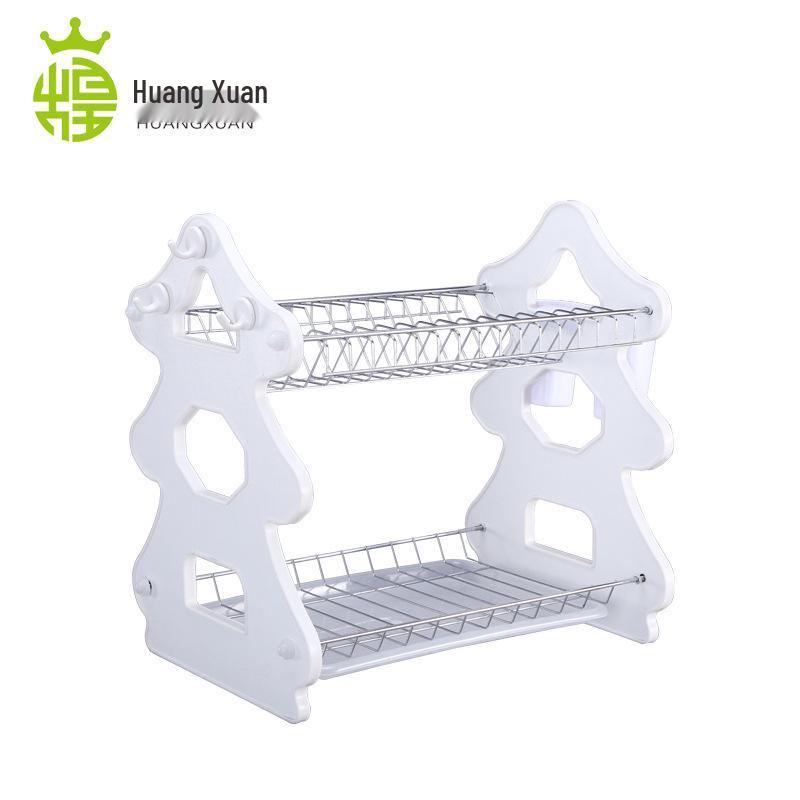 Christmas Tree Wooden Dish Drying Rack - Creative Home Storage Solution