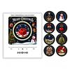 Christmas Nfc Music Box Refrigerator Magnet Vinyl Record Player Ambient Night Light 9 Replaceable Discs Fridge Decor